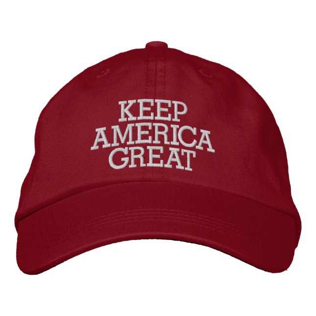 Donald Trump Keep America Great Embroidered Baseball Cap (Front)