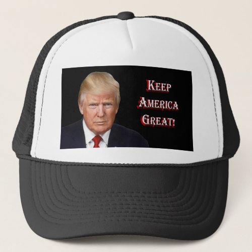 Donald Trump _ Keep America Great Trucker Hat
