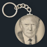 Donald Trump Keychain<br><div class="desc">Portrait of Donald Trump, which can be placed on various items</div>