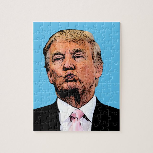 DONALD TRUMP KISS JIGSAW PUZZLE (Vertical)