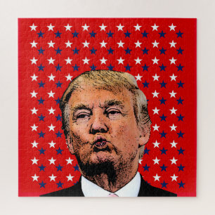 DONALD TRUMP KISS JIGSAW PUZZLE DIFFICULT