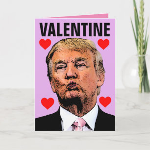 DONALD TRUMP KISS VALENTINE'S DAY CARDS