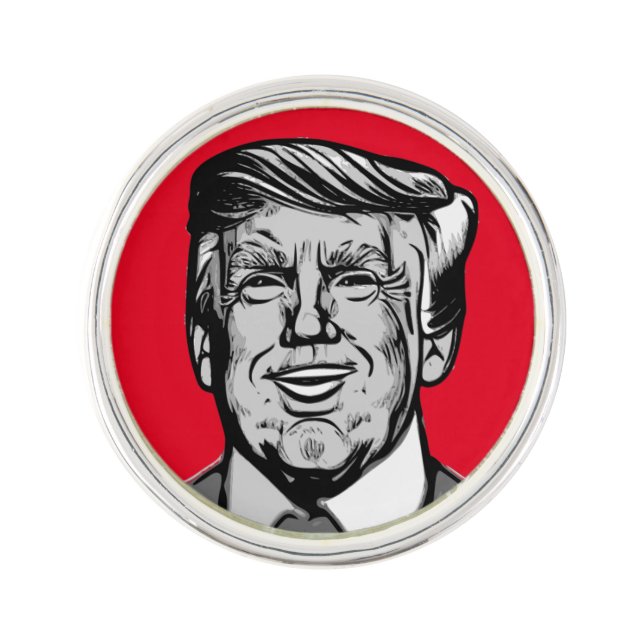 DONALD TRUMP  LAPEL PIN (Front)
