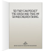 Donald Trump “Legitimate Charity” Birthday Card (Inside (Right))