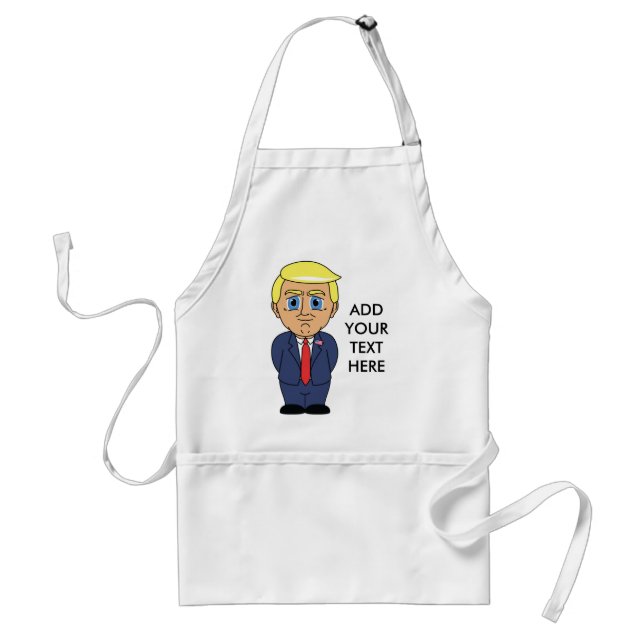 Donald Trump Looking Smug Adult Apron (Front)