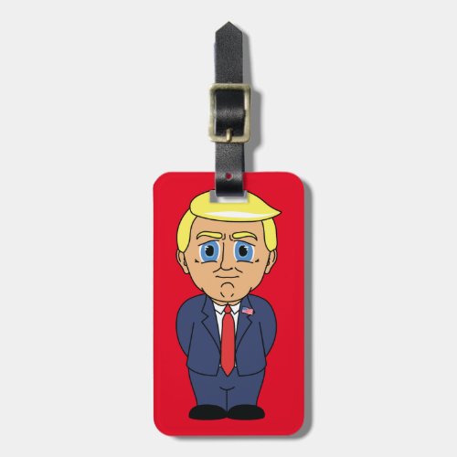 Donald Trump Looking Smug Luggage Tag