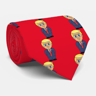 Donald Trump Looking Smug Neck Tie