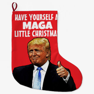DONALD TRUMP MAGA CHRISTMAS STOCKING