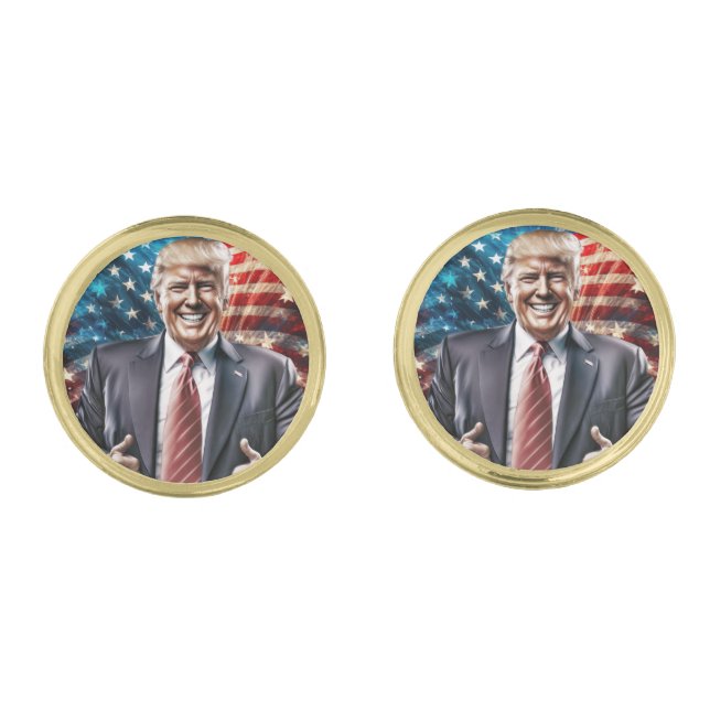 Donald Trump MAGA  Cufflinks (Front)