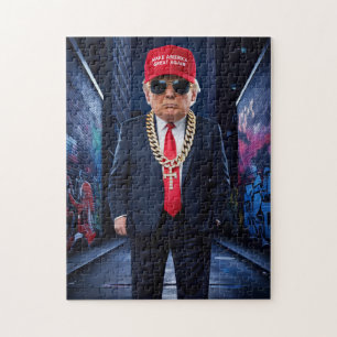 Donald Trump MAGA Gangsta Urban Puzzle