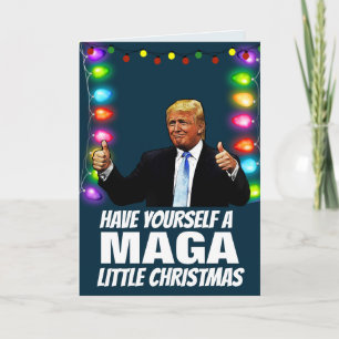 DONALD TRUMP MAGA LITTLE Christmas cards