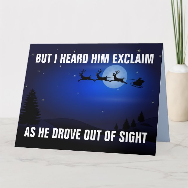 DONALD TRUMP MAGA SANTA CHRISTMAS GREETING CARDS (Front)