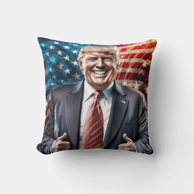 Donald Trump MAGA   Throw Pillow (Front)