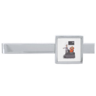 Donald Trump Magnet Silver Finish Tie Bar