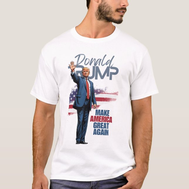 Donald Trump Make America Great Again T Shirt (Front)