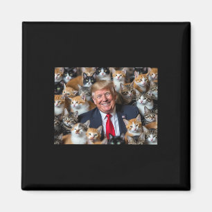 Donald Trump Make Cats Safe Again 2024 Debate Funn Magnet