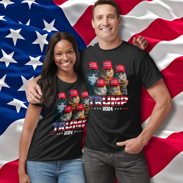 Donald Trump Make Cats Safe Again Red Hat 2024 T-Shirt (Creator Uploaded)