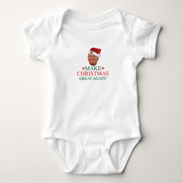Donald Trump - Make Christmas Great Again Baby Bodysuit (Front)