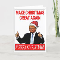 Donald Trump Christmas Card/Gifts. Make Christmas great again, meme  greeting cards | Sticker