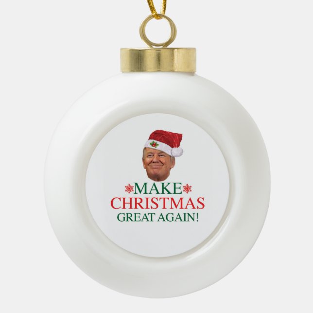 Donald Trump - Make Christmas Great Again Ornament (Front)
