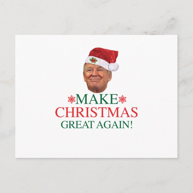 Donald Trump - Make Christmas Great Again Postcard (Front)