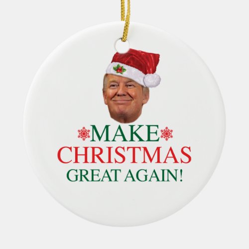 Donald Trump _ Make Christmas Great Ornament