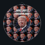 Donald Trump Make Darts Great Again Dart Board<br><div class="desc">Whimsical dart board featuring a familiar public figure.
*All in good fun.</div>