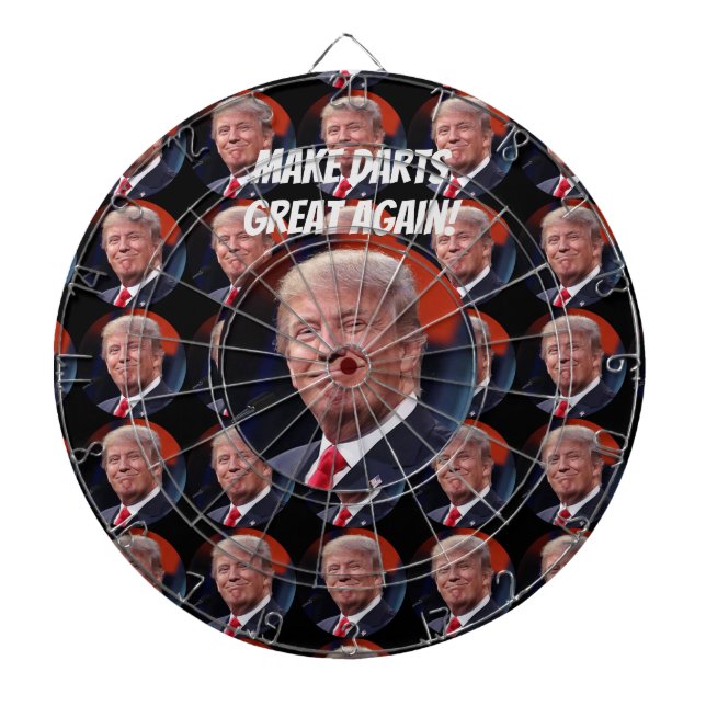 Donald Trump Make Darts Great Again Dart Board (Front)