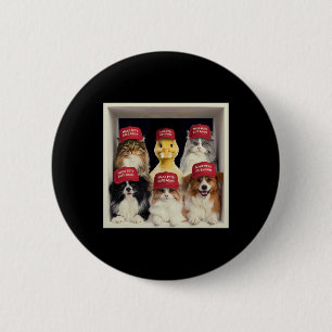 Donald Trump Make Pets Safe Again Red Hat 2024 Deb Button