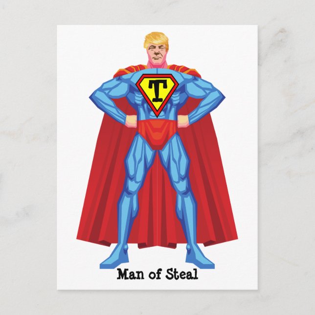 Donald Trump Man Of Steal Postcard (Front)