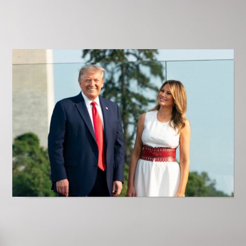 Donald Trump  Melania July 4 2020 Poster