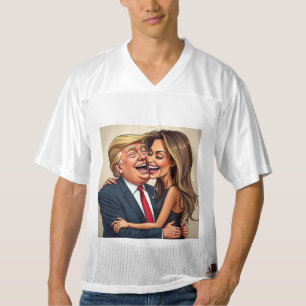 Donald Trump melania Trump Men's Football Jersey