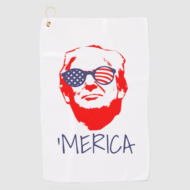 Donald Trump Merica Golf Towel (Front)