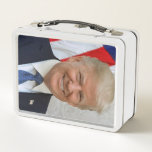 Donald Trump Metal Lunch Box<br><div class="desc">Donald Trump official portrait. Portrait of the 45s president of the United States of America.</div>