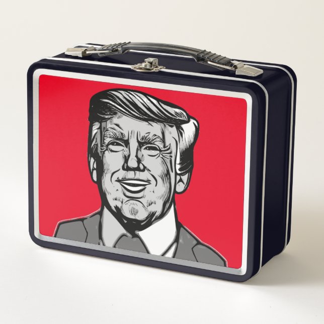 DONALD TRUMP  METAL LUNCH BOX (Front)