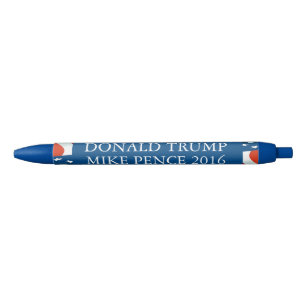 Donald Trump Mike Pence 2016 Black Ink Pen