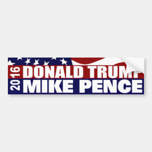 Donald Trump Mike Pence 2016 Election Bumper Sticker