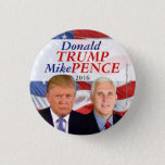 Donald Trump Mike Pence 2016 Photo Button