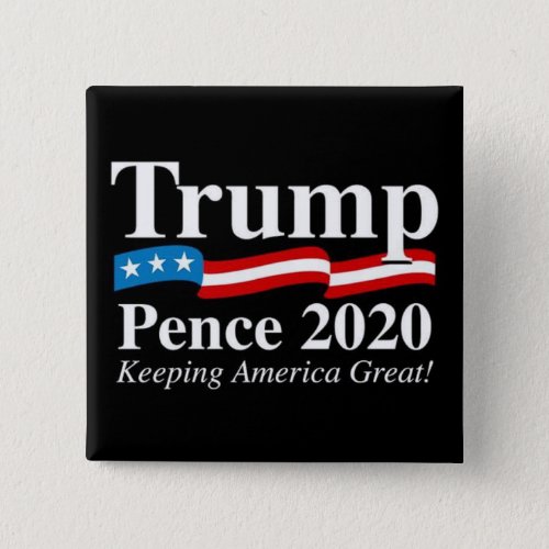 Donald Trump Mike Pence 2020 Presidential Button