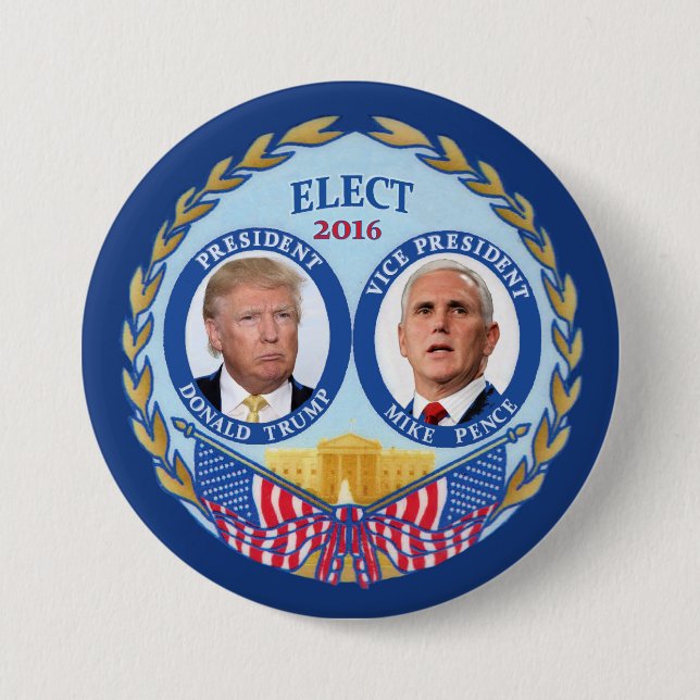 Donald Trump & Mike Pence Button (Front)