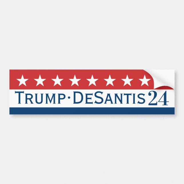 Donald Trump Mike Pence Stars 2024 Bumper Sticker (Front)