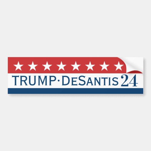 Donald Trump Mike Pence Stars 2024 Bumper Sticker