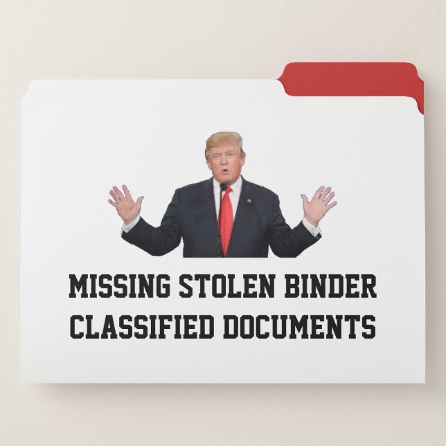 Donald Trump Missing Stolen Binder  (Front Right)