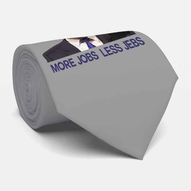 Donald Trump, more Jobs, less Jebs Tie (Rolled)