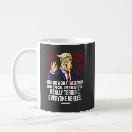 Donald Trump Mothers Day T shirt Gift For Mom   Coffee Mug