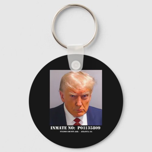 Donald Trump Mug Shot  Keychain