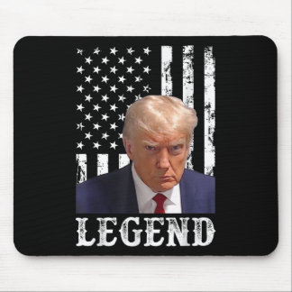 Donald Trump Mug Shot President Legend American Fl Mouse Pad