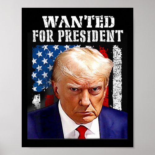 Donald Trump Mug Shot Wanted For Us President 20 Poster