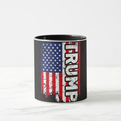 Donald Trump Mug with USA Flag