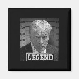 Donald Trump Mugshot 2024 Not Guilty Supporter  Magnet